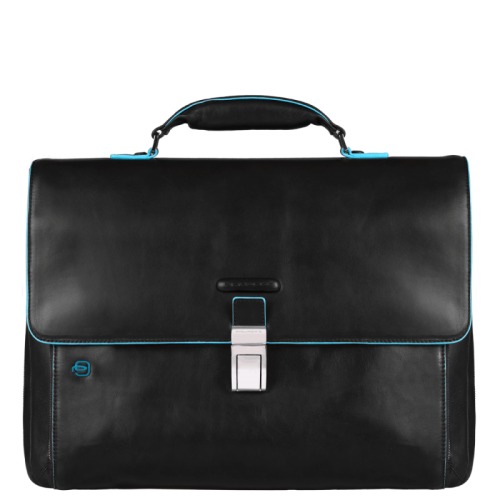 Портфель Piquadro CA3111B2/N кожаный черный Blue Square 41 x 30 x 10 см