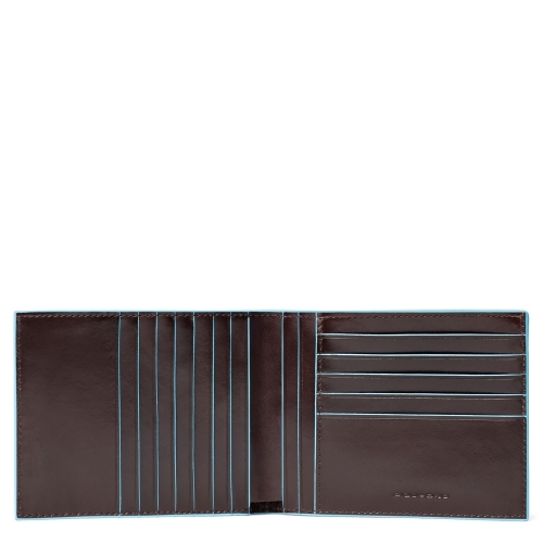 Портмоне Piquadro PU1241B2/MO горизонтальное коричневое Blue Square 12,5 x 9,5 x 1,5 см