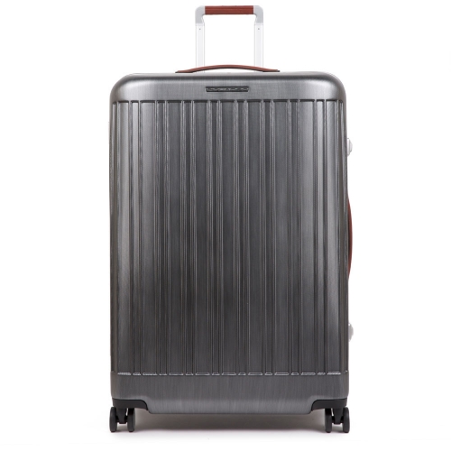 Серый чемодан на колесах  75 x 51 x 28 см