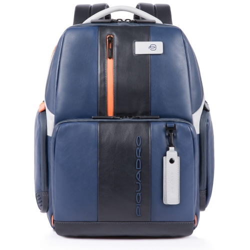 Кожаный бизнес рюкзак Piquadro CA4532UB00/BLGR сине-серый Urban 44 x 34 x 18 см