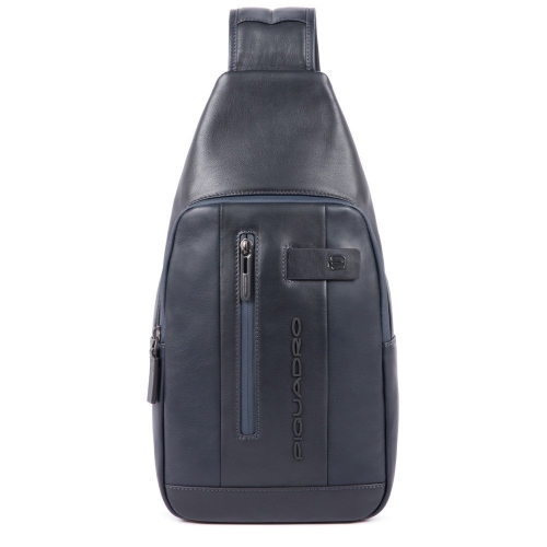Рюкзак с одной лямкой Piquadro CA4536UB00/BLU кожаный синий38,5 x 20 x 7 см