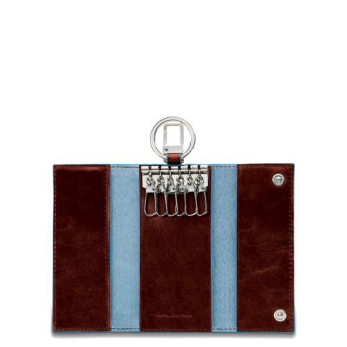 Ключница Piquadro PC1397B2/MO красно-коричневая Blue Square 6 х 12 х 2 см
