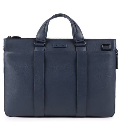 Деловая сумка Piquadro CA4021MOS/BLU кожаная синяя Modus Special 42 x 30 x 3,5 см
