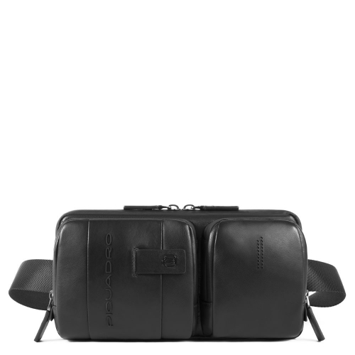 Поясная сумка Piquadro CA4975UB00/N кожаная черная Urban 29 x 14 x 5 см