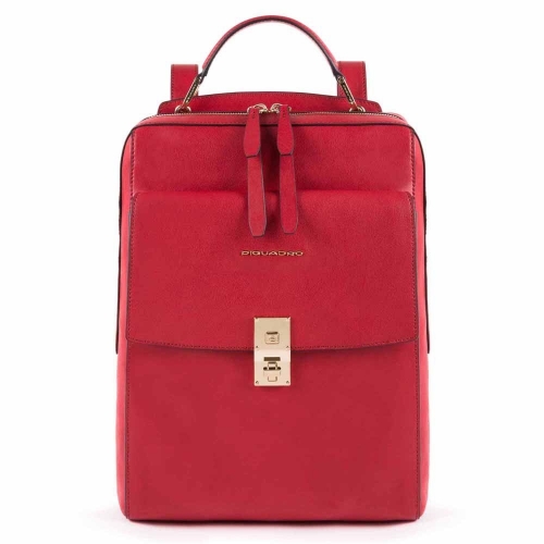 Рюкзак женский кожаный Piquadro CA5437DF/R красный Dafne 34 x 25,5 x 11 см