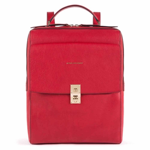 Рюкзак женский кожаный Piquadro CA5277DF/R красный Dafne 37 x 29 x 11 см