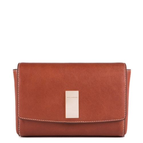 Женская сумка-клатч со съемным плечевым ремешком Piquadro PP5292DFR/CU коричневая Dafne 19 x 13 x 6 см