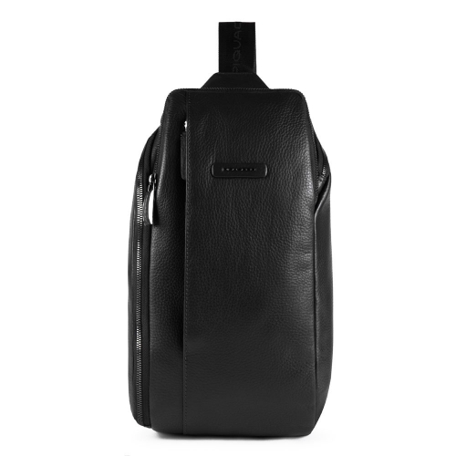 Рюкзак с одной лямкой Piquadro CA5107MOS/N кожаный черный Modus Special 34 x 18 x 8 см