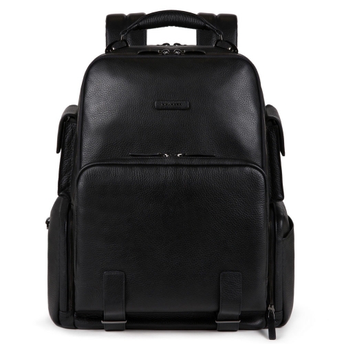 Большой кожаный мужской рюкзак Piquadro CA5552MOS/N черный Modus Special 43 x 38 x 24 см