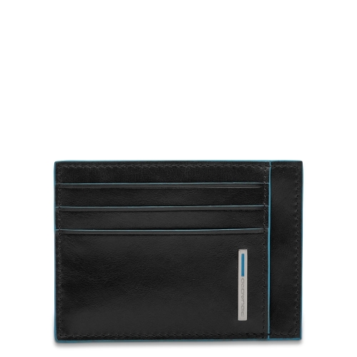 Чехол кожаный Piquadro PP2762B2R/N для банковских карт черный Blue Square 11 x 8 x 0,5 см