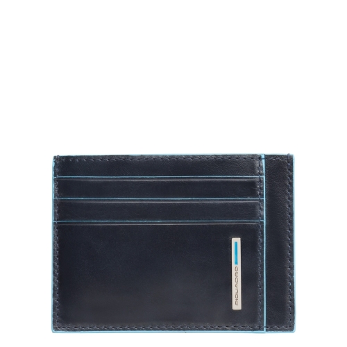 Чехол кожаный Piquadro PP2762B2R/BLU2 для банковских карт синий11 x 8 x 0,5 см