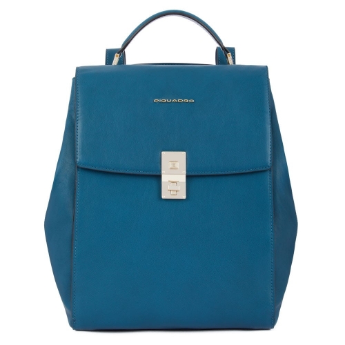 Рюкзак женский кожаный Piquadro CA5278DF/OT синий Dafne 34 x 25 x 16 см
